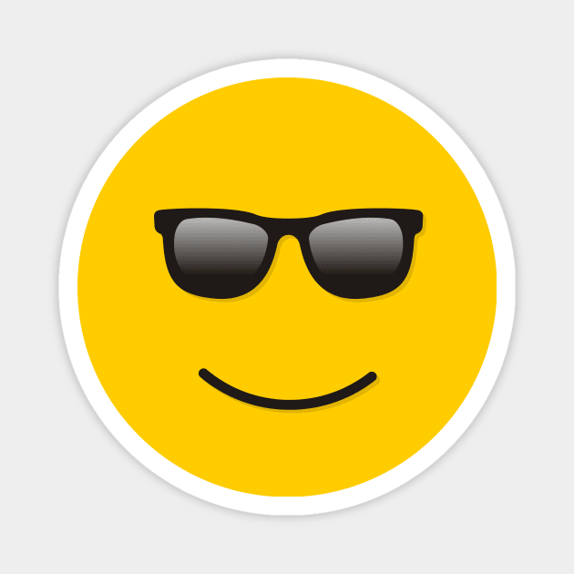 Smiling face with sunglasses outlet